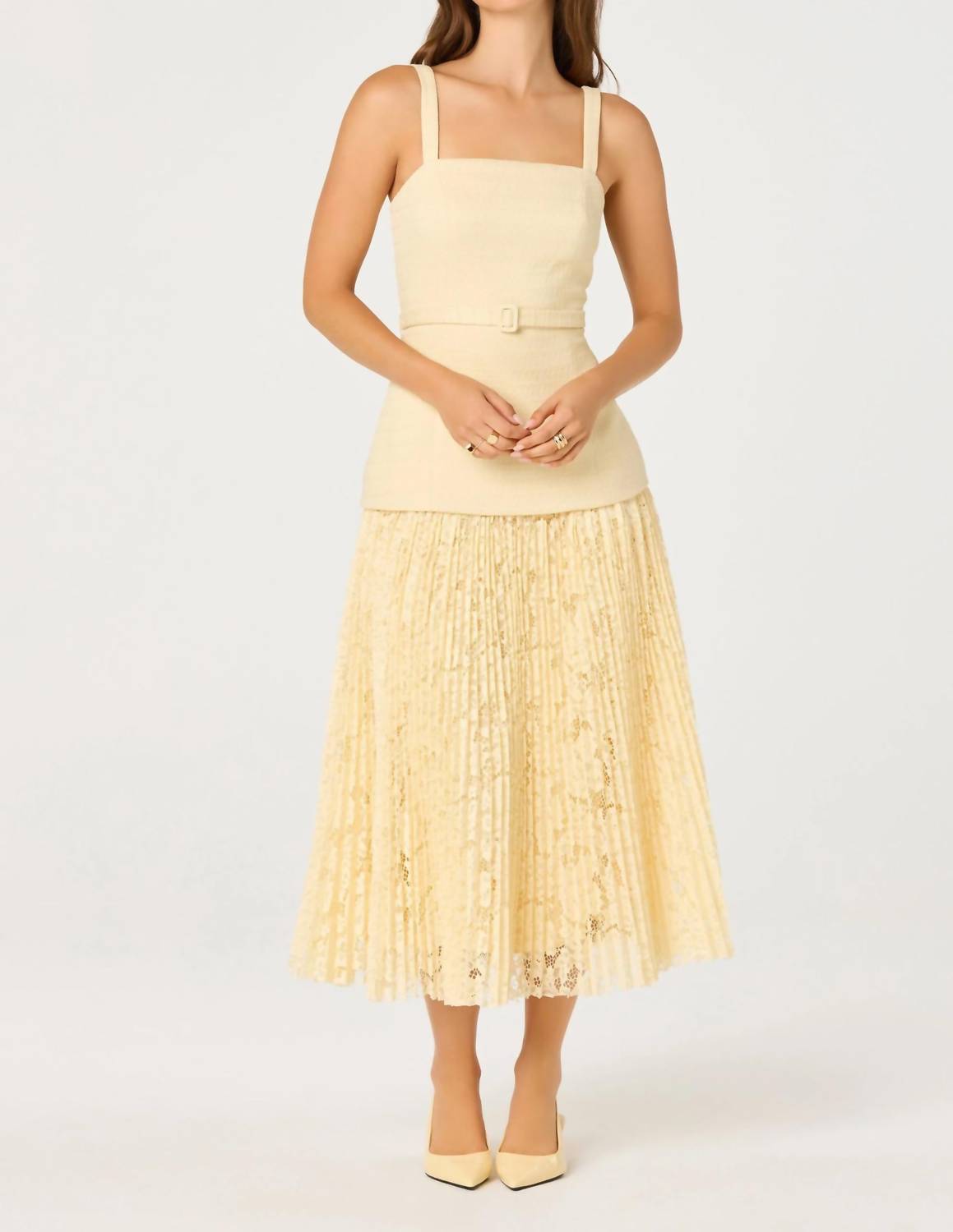 Astr - Tweed Midi Dress