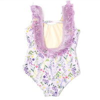 Shade Critters - Girls' One Piece Fringe Swimsuit