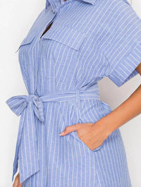 Meet Me In Santorini - Women's Shirt Dress