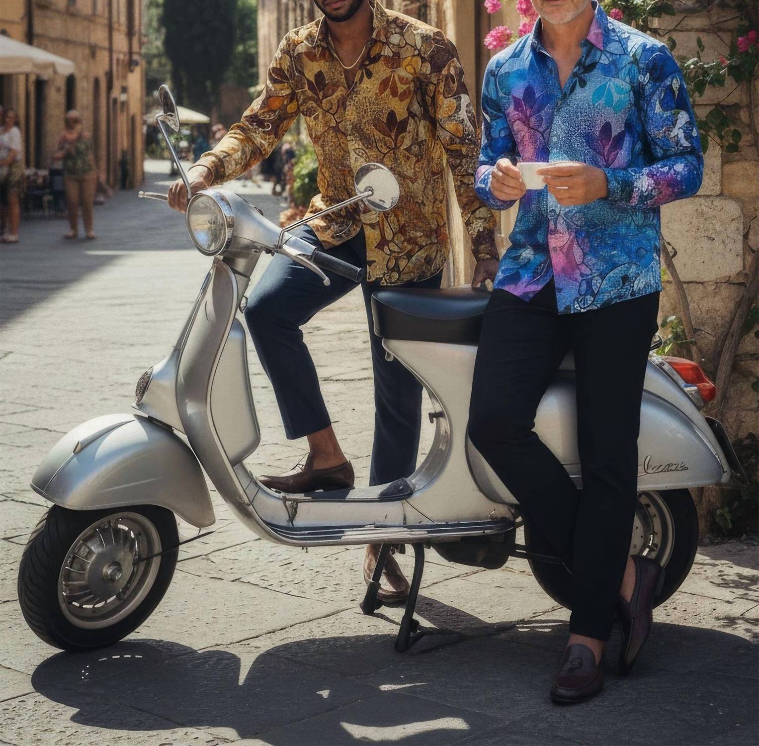 Barabas - Roma Peacock Long Sleeve Shirt
