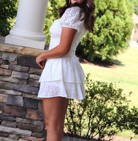 Baby Pink - Women's So Divine Eyelet Dress