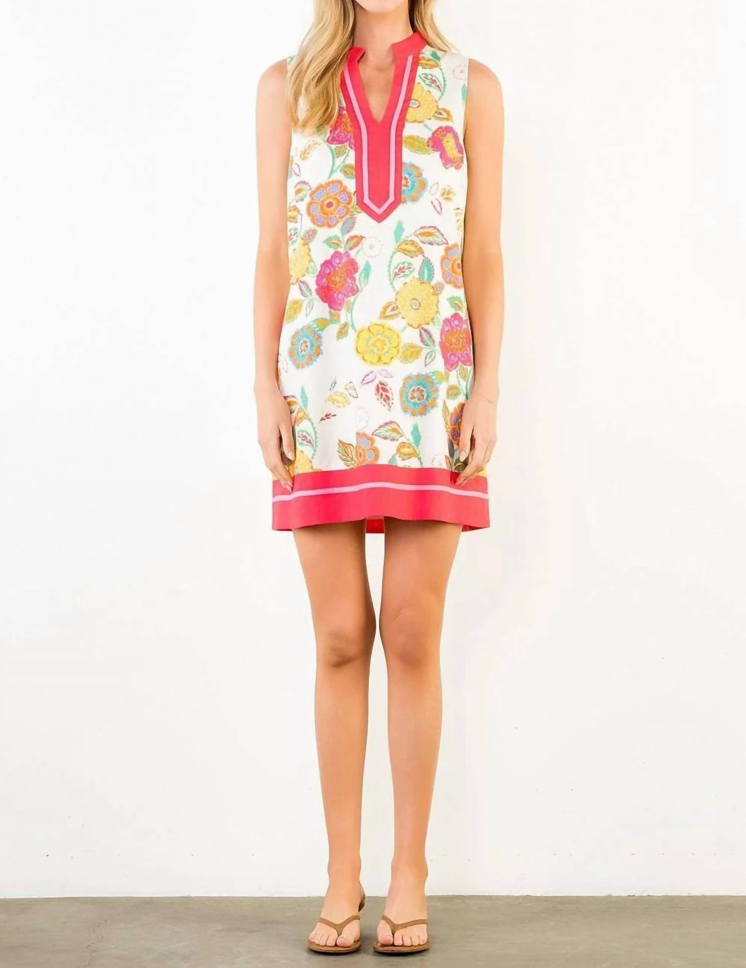 Thml - Sleeveless Floral Print Mini Dress