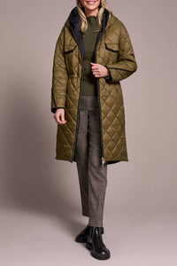 Tribal - Reversible Quilted Hooded Puffer Jacket