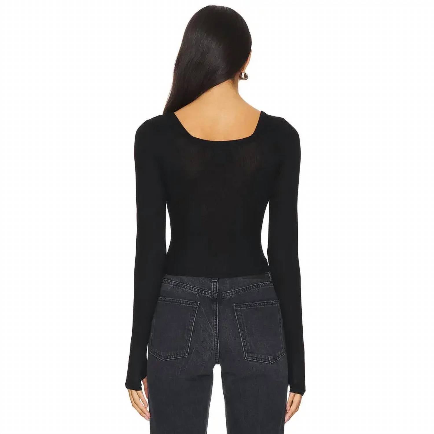 Michael Lauren - Pryderi Crop Long Sleeve Top