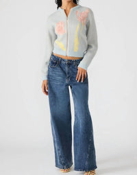 STEVE MADDEN Jena Long Sleeve Sweater Jacket in multi - women's sweater - view 9