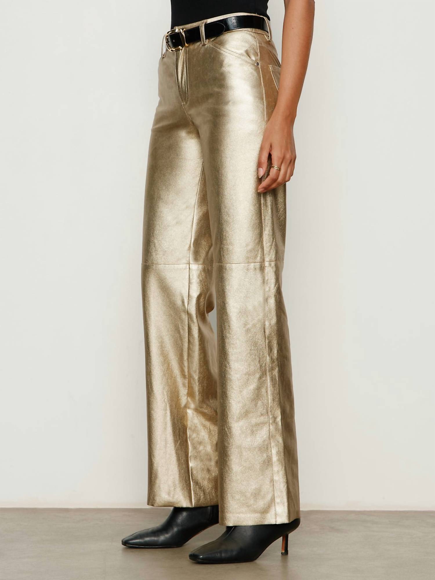 Sanctuary Cadence Relaxed Straight Pants in platinum 1 - women's pants - view 4
