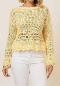Cozy Co. - Breeze Open Knit Sweater