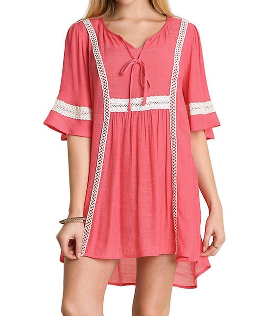 Umgee - Bohemian Lace Short Dress