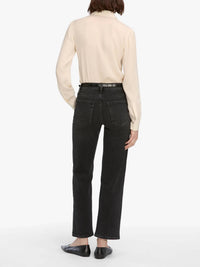 Frame - Mellow Mid Rise Slim Wide Leg Jeans
