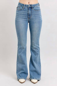 Judy Blue - Western Embroidery Detail Flare Jeans