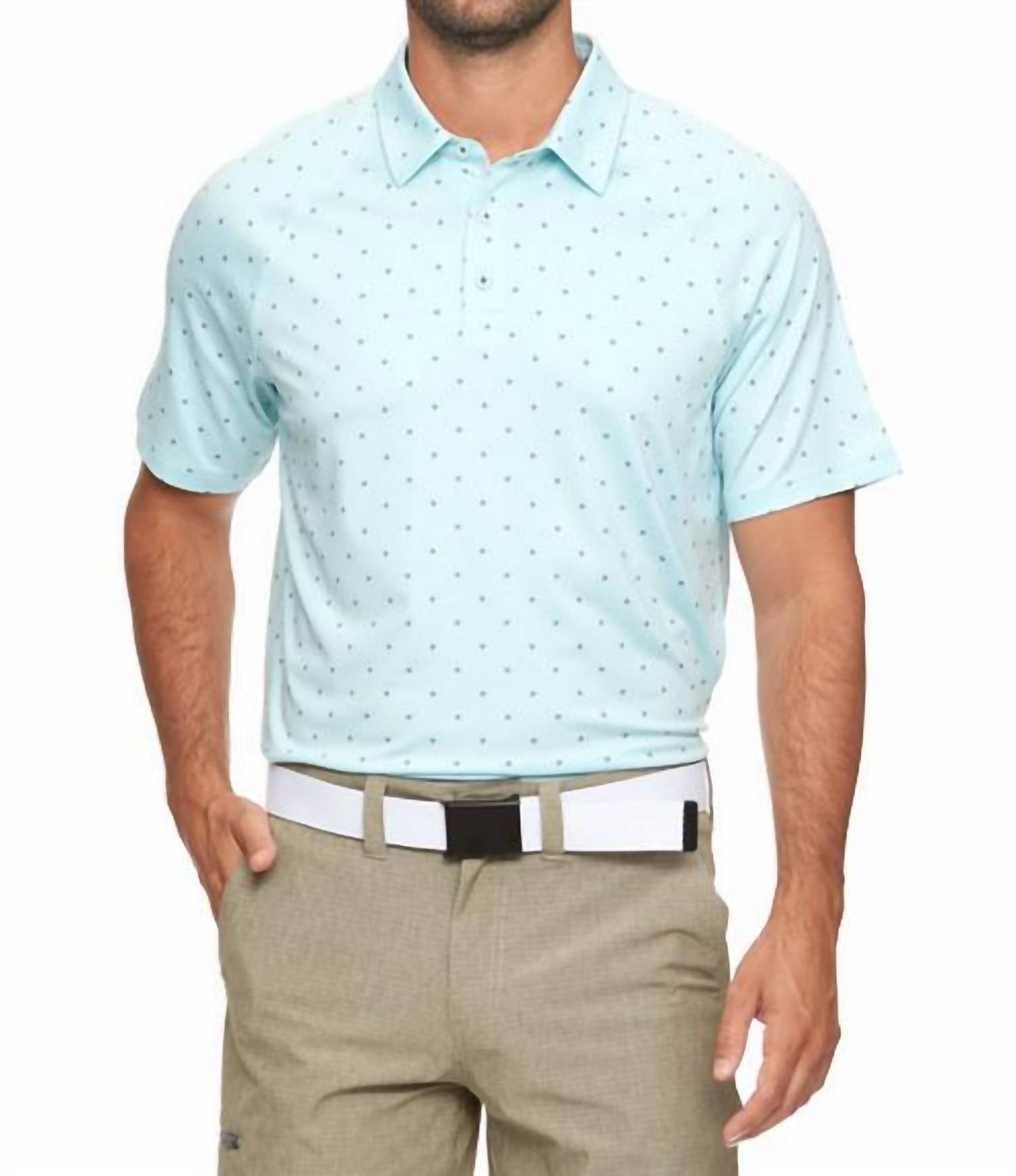 Flags & Anthem - Wheaton Dot Print Performance Polo Shirt