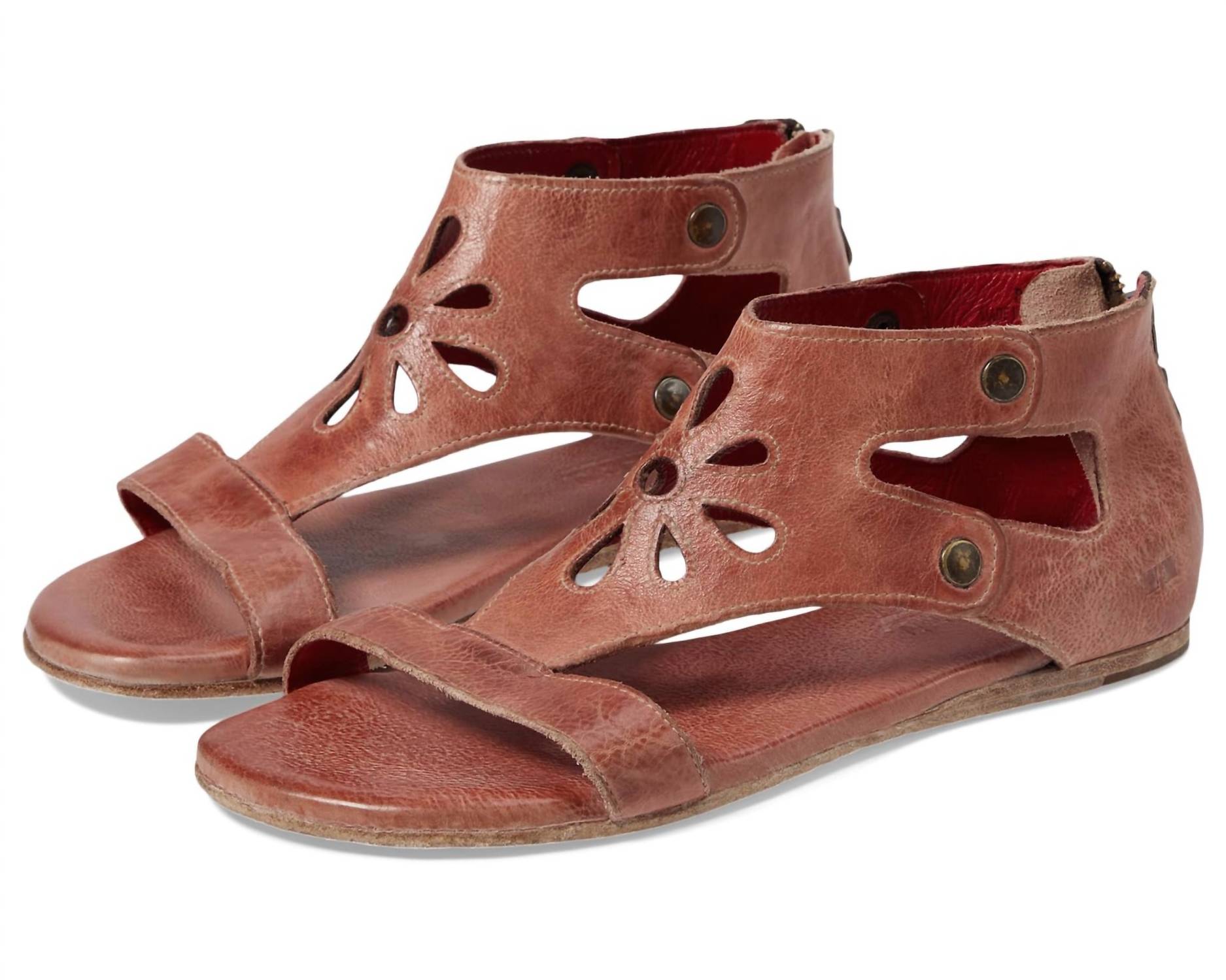 Bedstu - Women's Soto Cutout Leather Sandal
