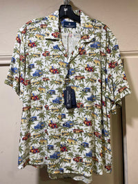 Luchiano Visconti - Men's Car Print Short Sleeve Shirt