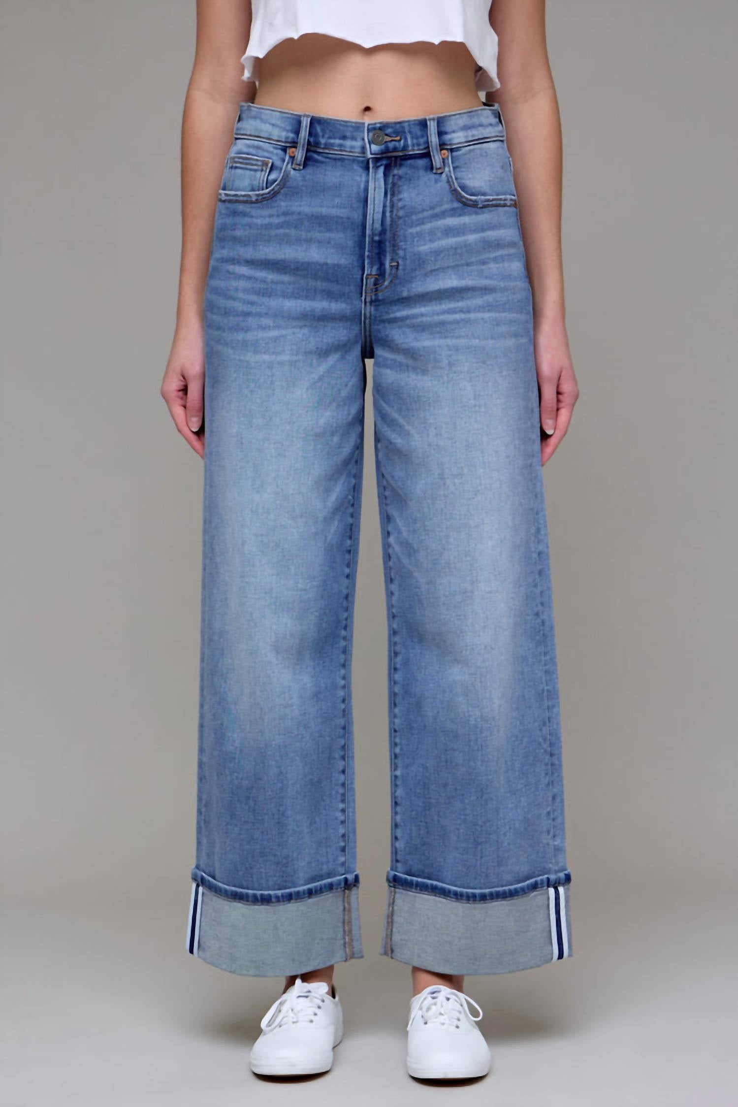 Hidden - Logan Relaxed Cuff Hem Jean