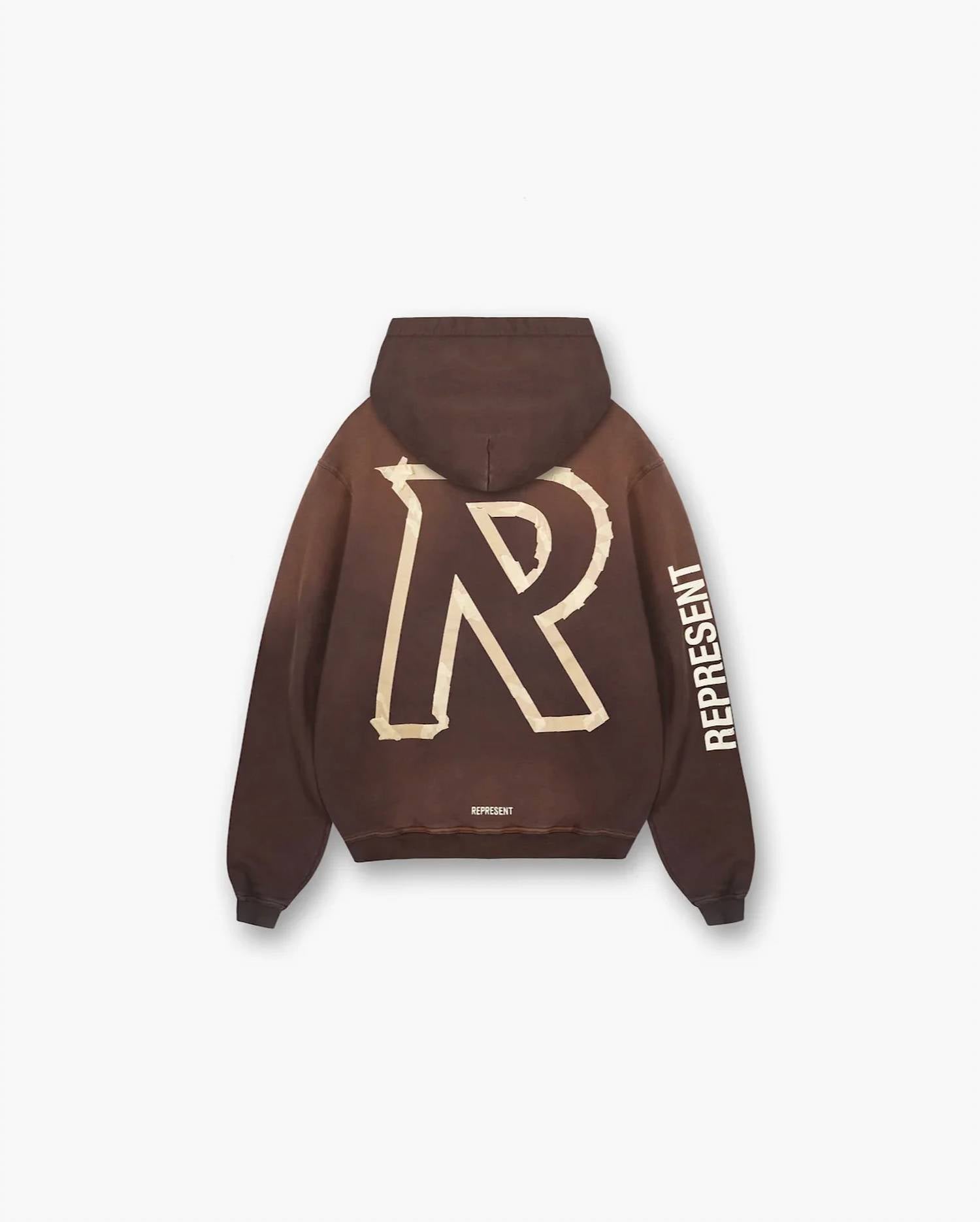 Represent - Masking Tape Initial Hoodie