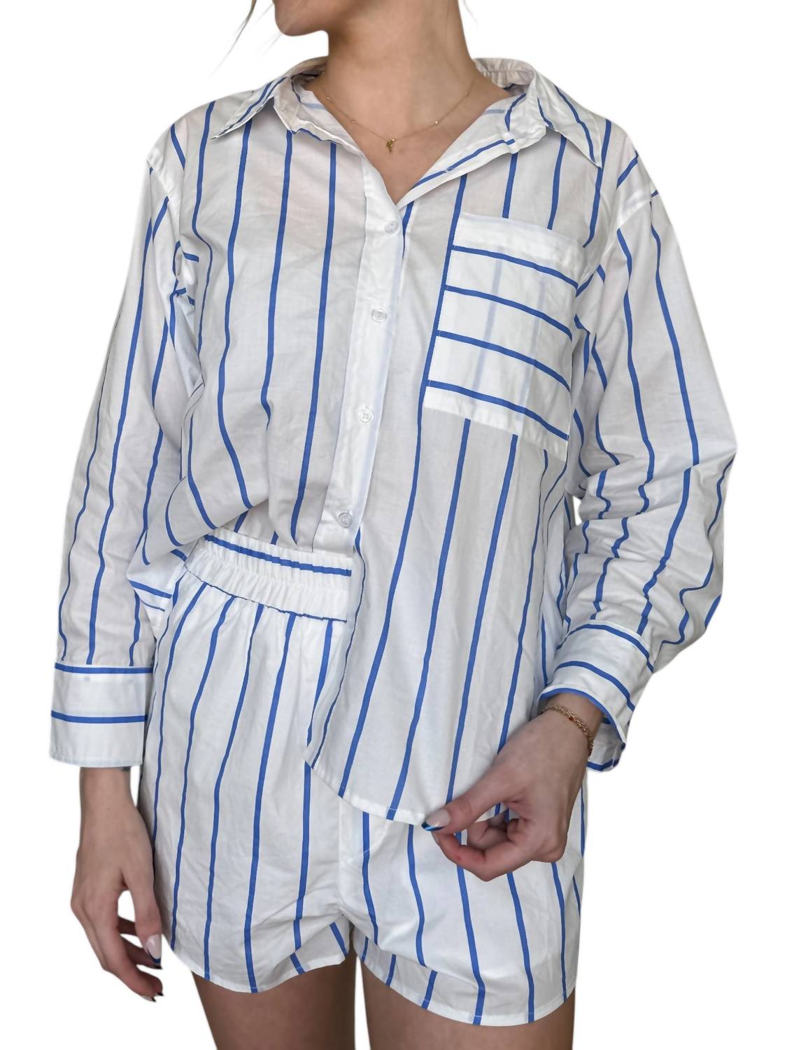 Day + Moon - Striped Matching Set