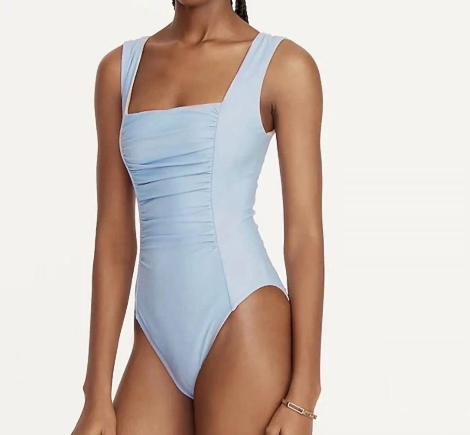 J.Crew - Ruched Squareneck One-piece Swimsuit