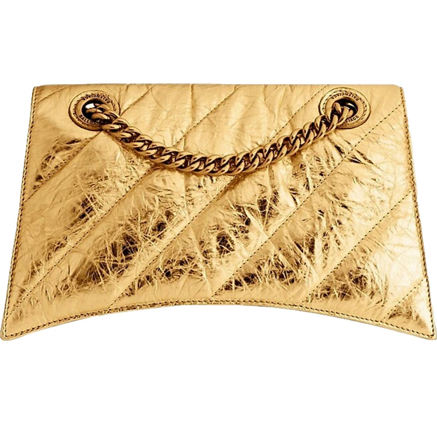 Balenciaga - Women's Crush Quilted Leather Mini Crossbody Bag