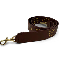Kempton & Co. - Brown Leather Flat Stud Strap in Brandy