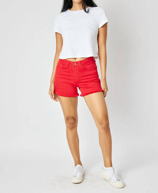 Judy Blue - Frayed Hem Shorts