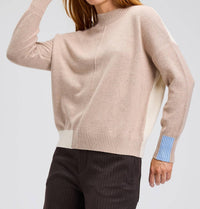 Zaket & Plover - Color Block Trim Sweater