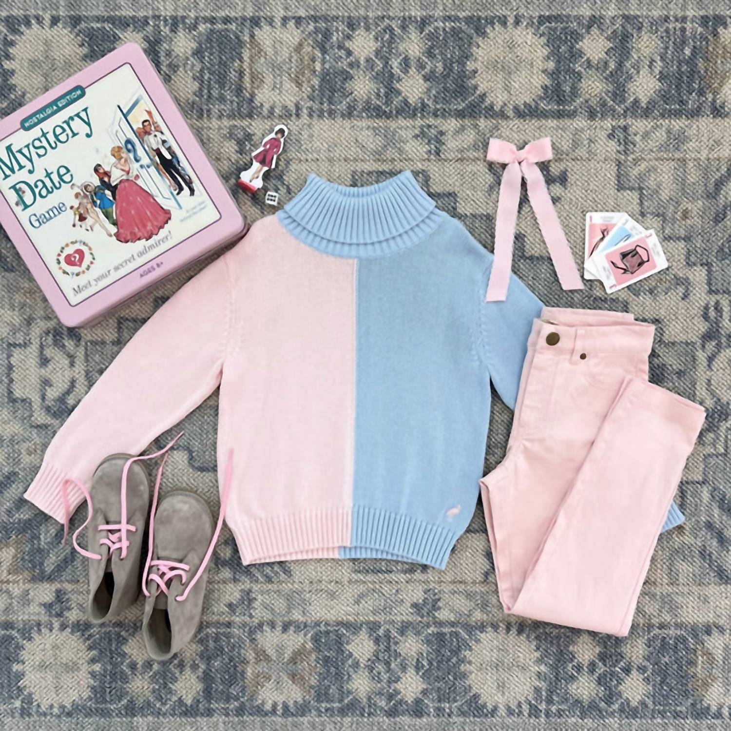 The Beaufort Bonnet Company - Girl's Townsend Turtleneck Sweater