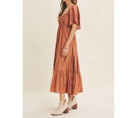 In February - Sweetheart Smocked Flowy Midi Dress