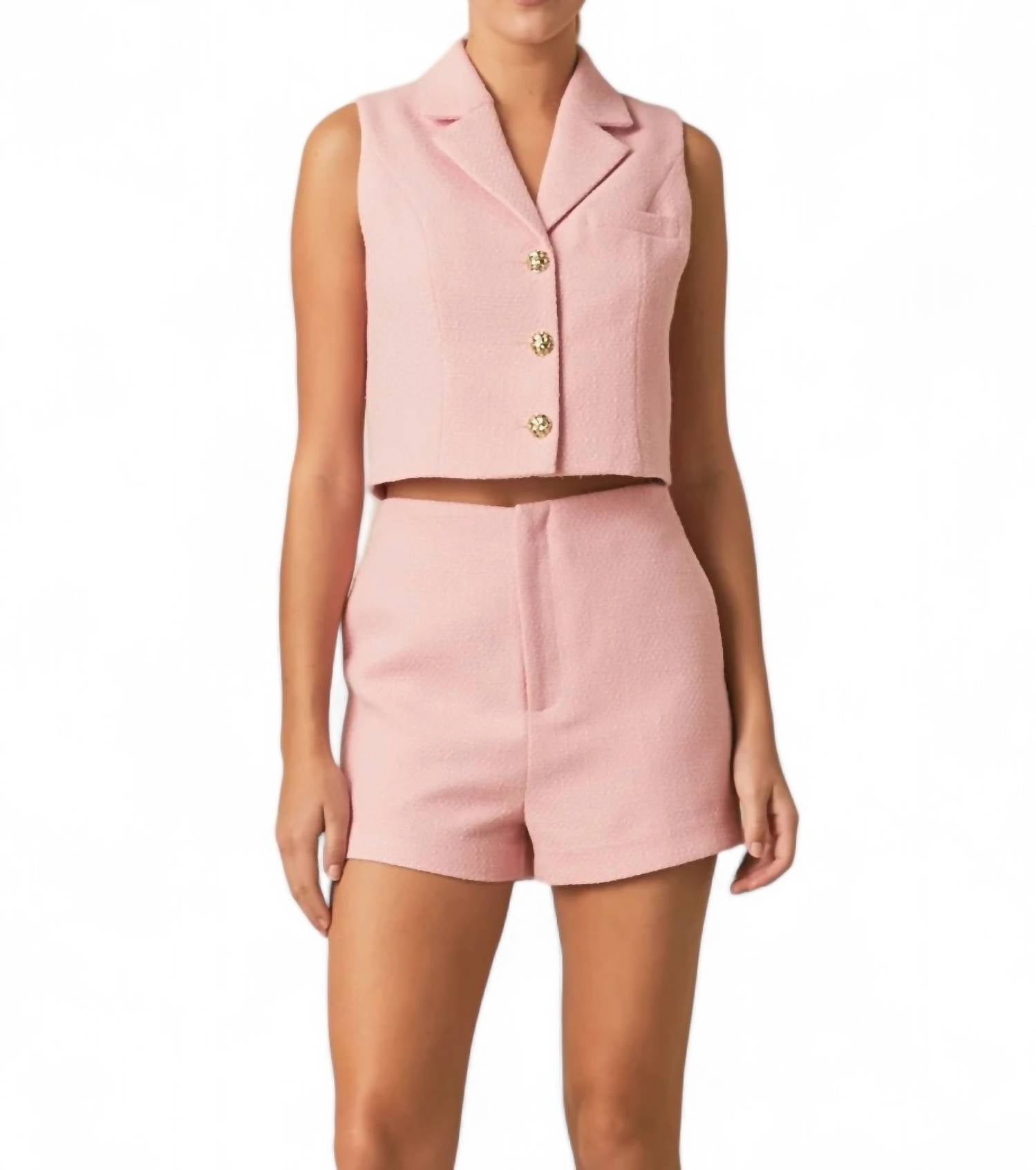 Endless Rose - VERA TWEED SHORTS