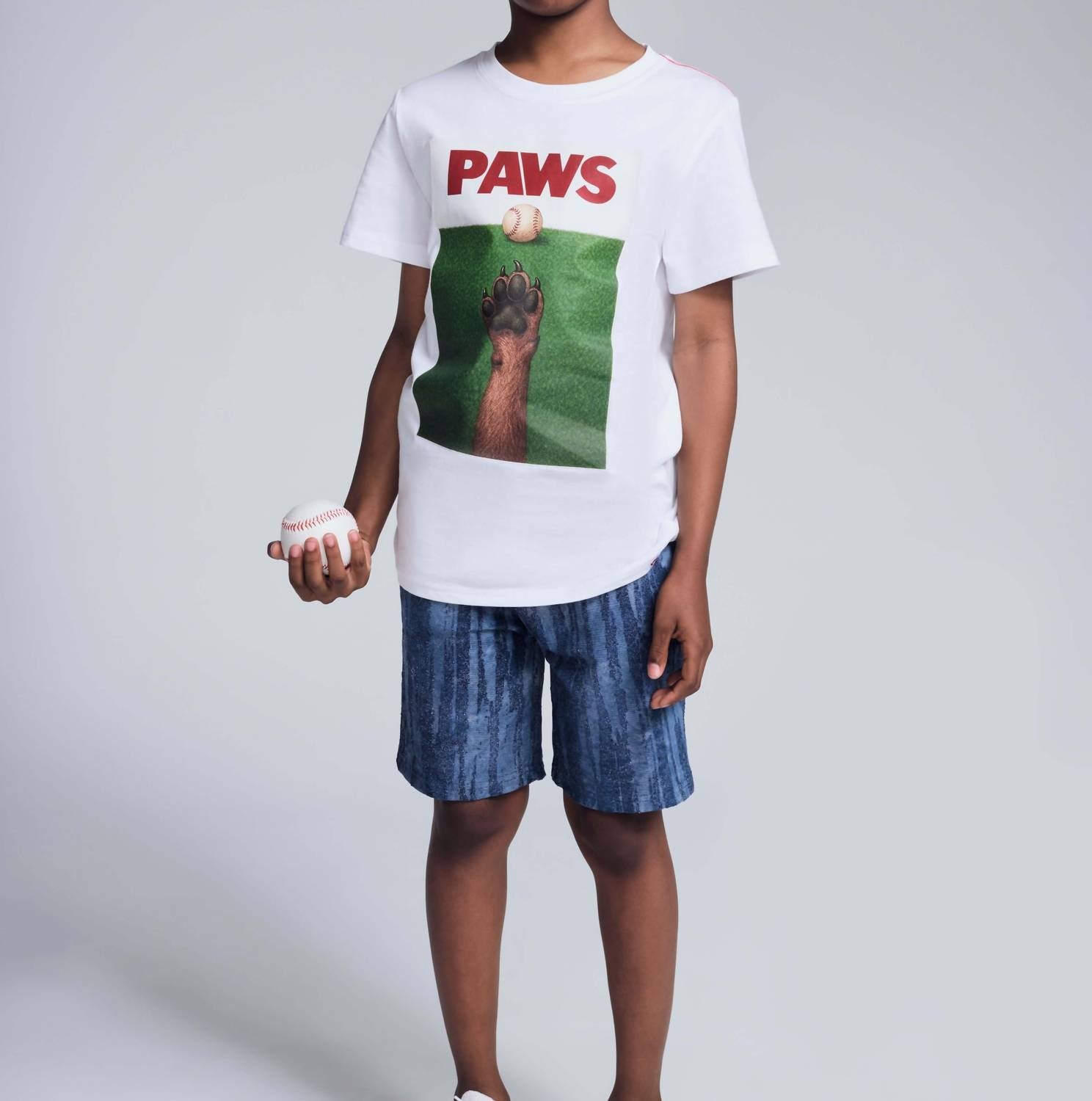 Appaman - Boy's Dog Paws Graphic Short Sleeve Tee