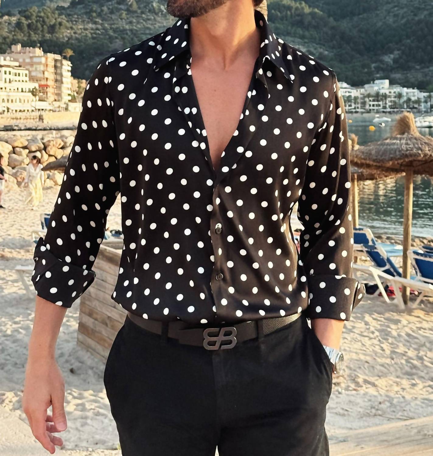 Barabas - Delhi Polka Dots Long Sleeve Shirt