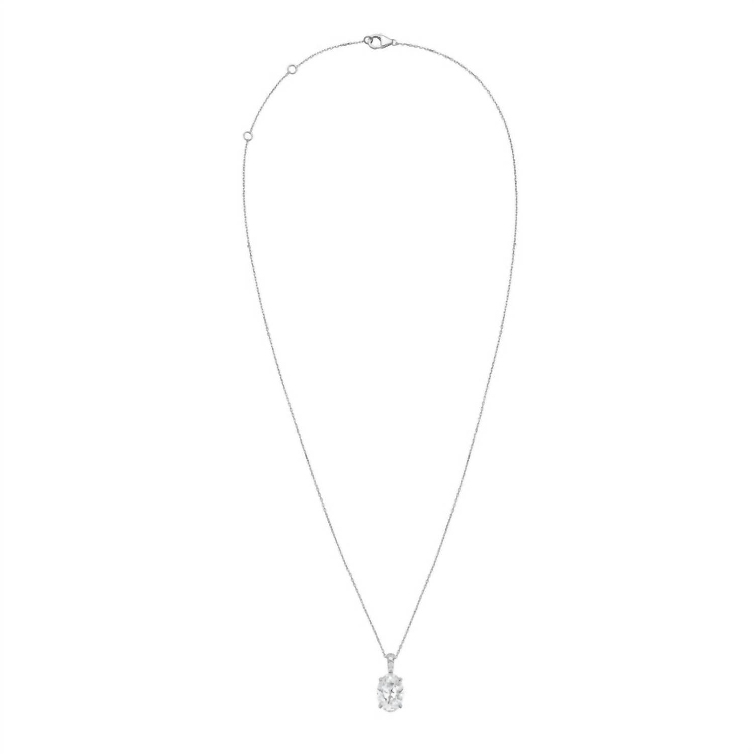 Diana M Jewels - Women's Lab Grown Diamond Solitaire Pendant Necklace