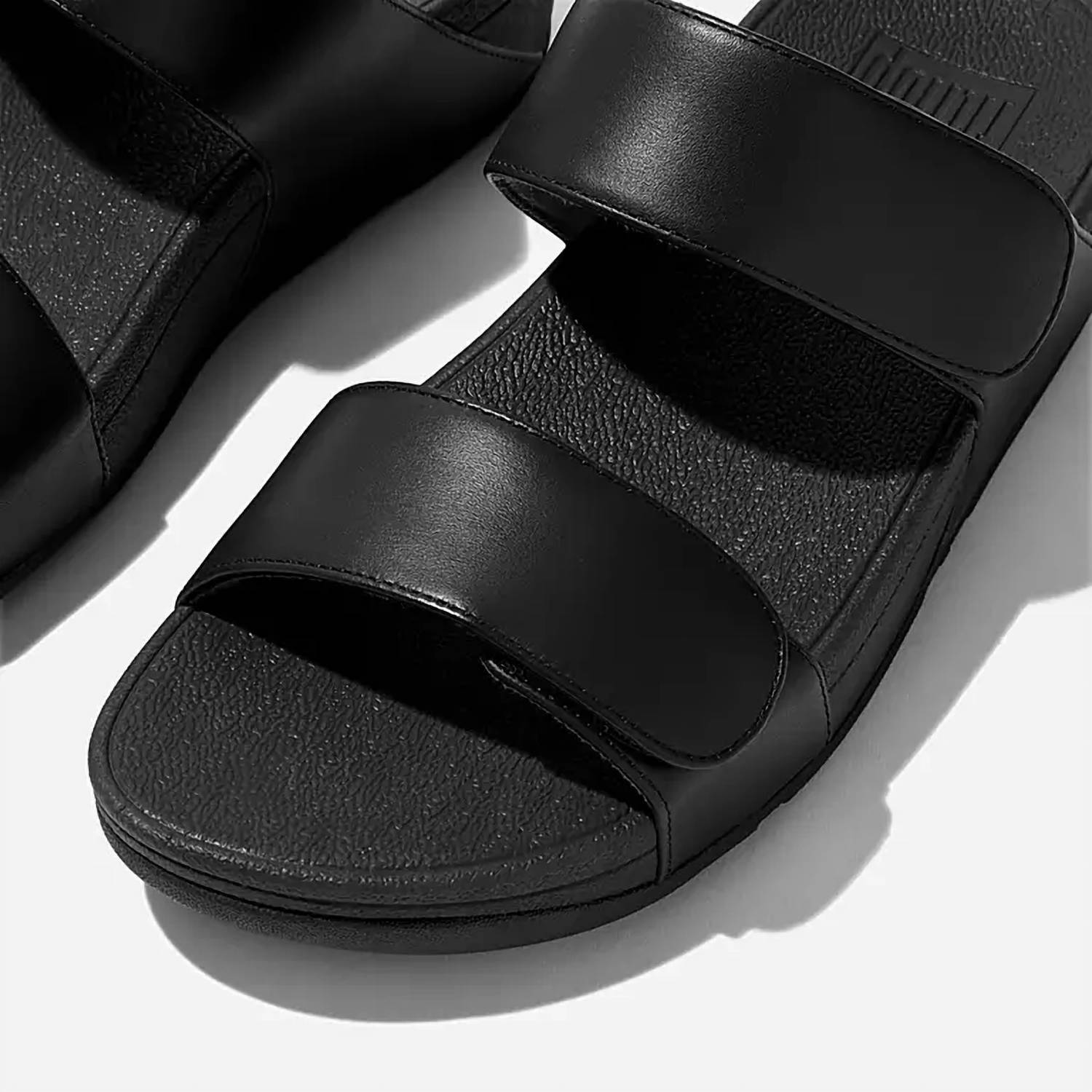 Fitflop - Women's Lulu Adjustable Leather Slides