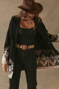 27 Miles Malibu - Demeree Cardigan With Southwestern Pattern