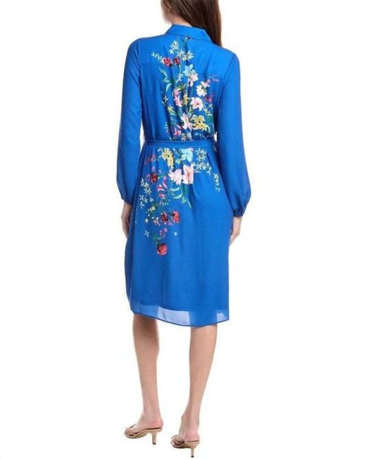 Tahari - Smoked Yoke Shirt Dress