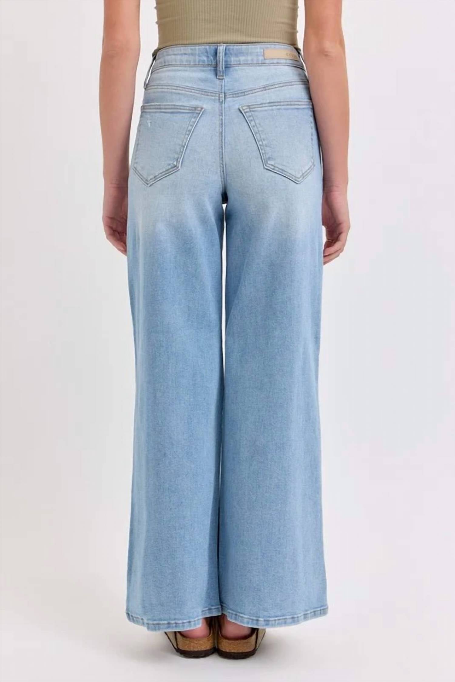 Cello - High Rise Wide Leg Jeans
