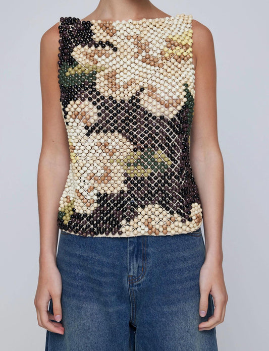 Wynn Hamlyn - Wooden Beaded Top