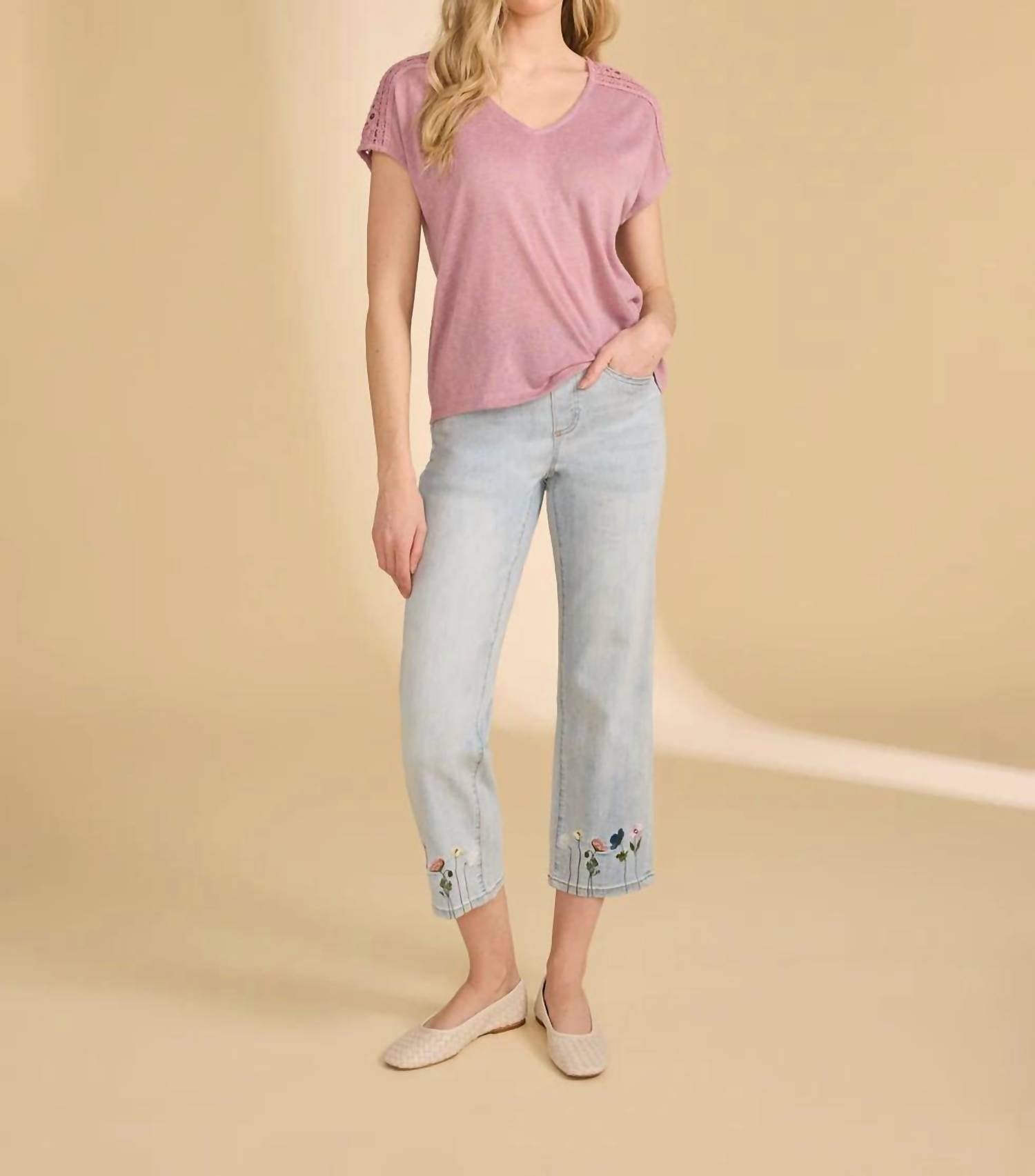 Fdj - Pull-on Straight Crop Jeans