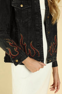Honey Punch - Some Like it Hot Distressed Denim Jacket
