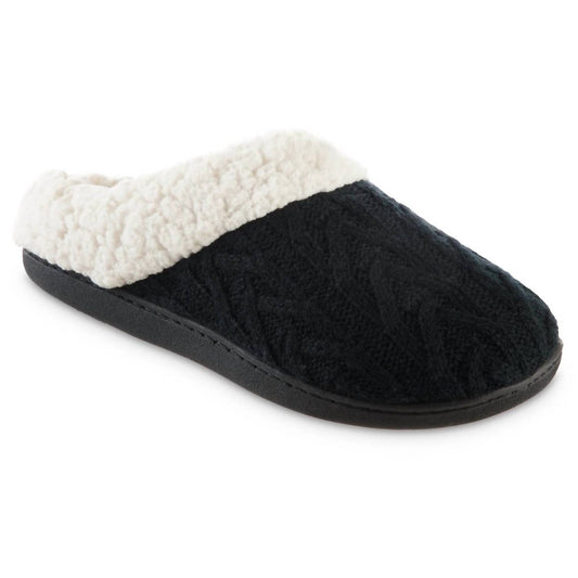 Isotoner - Women's Cable Knit Alexis Hoodback Slippers