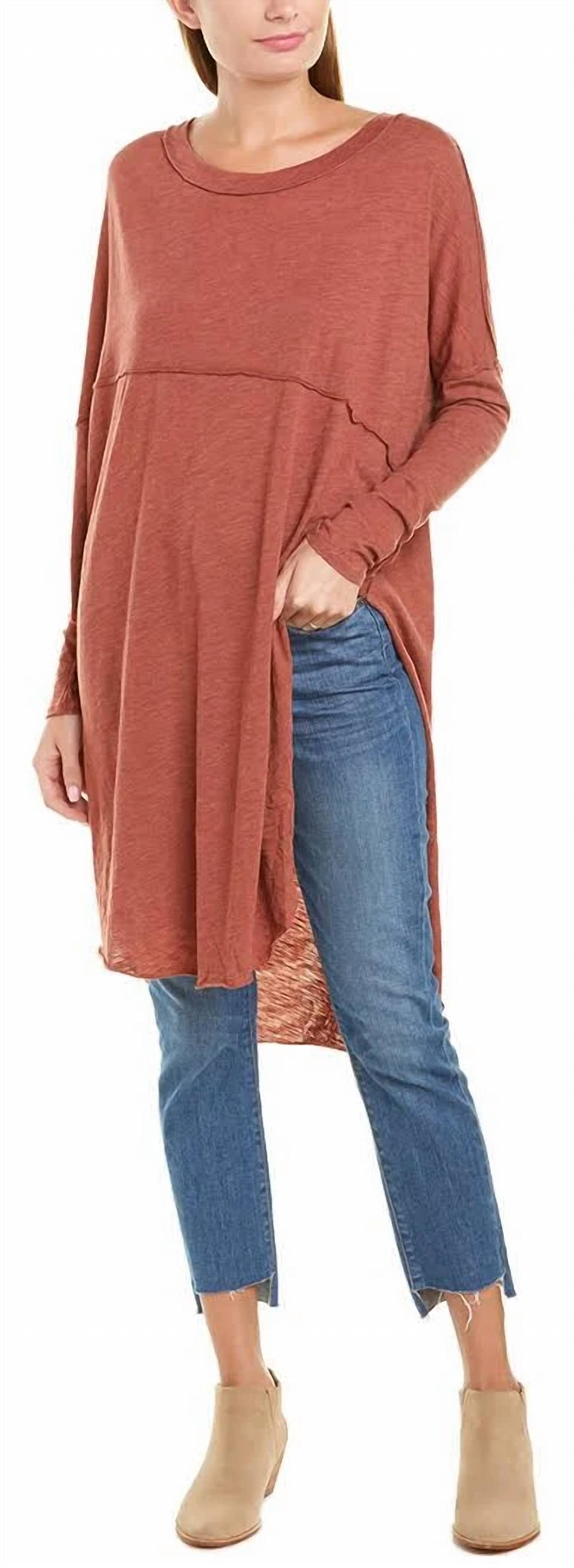Free People Tell Tale Tunic in red rocks - women's shirt