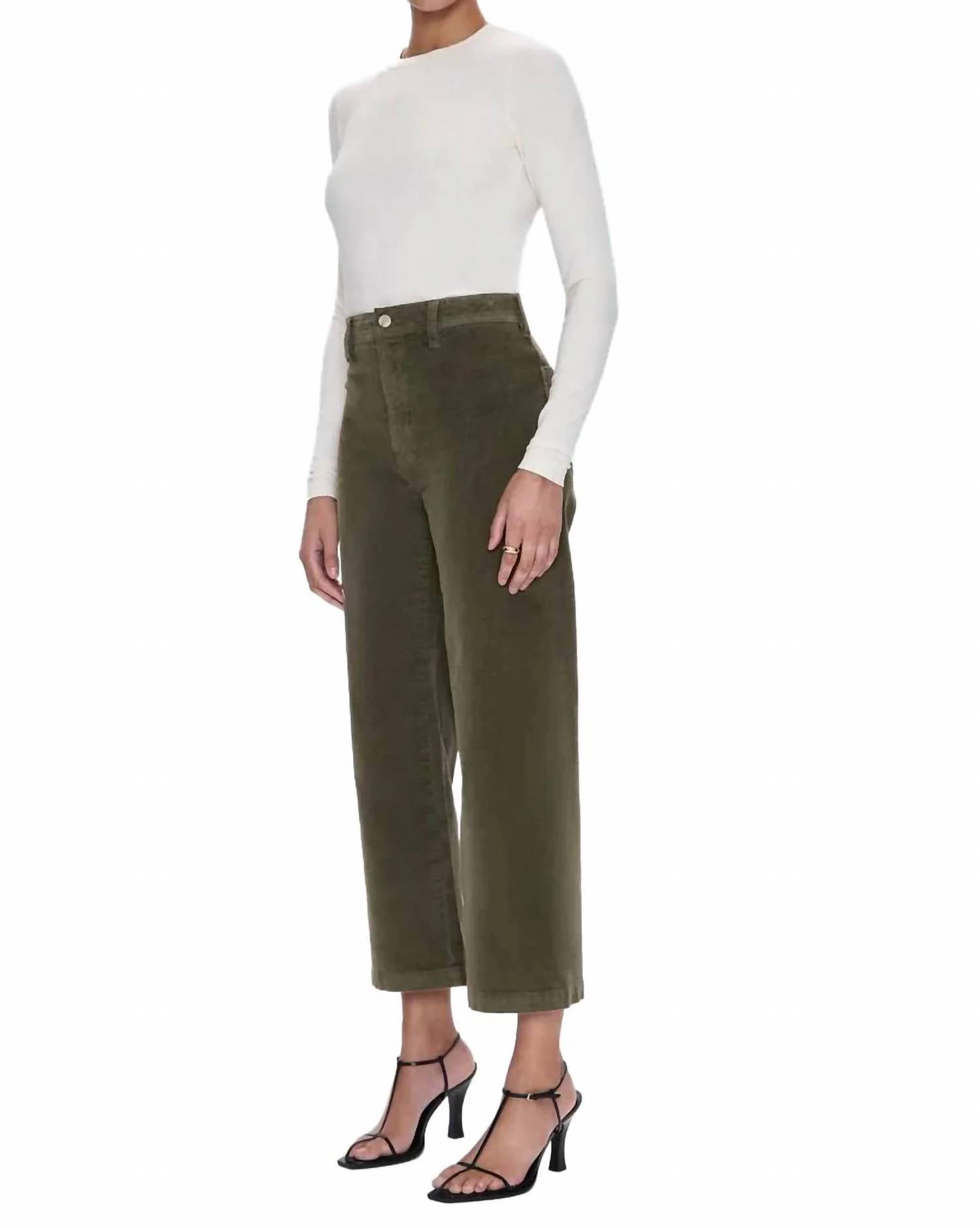 Pistola - Penny Crop High Rise Wide Leg Jeans
