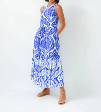 Tcec - Floral Frenzy Printed Midi Dress