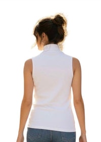 Brunello Cucinelli - Ribbed Sleeveless Turtleneck Top