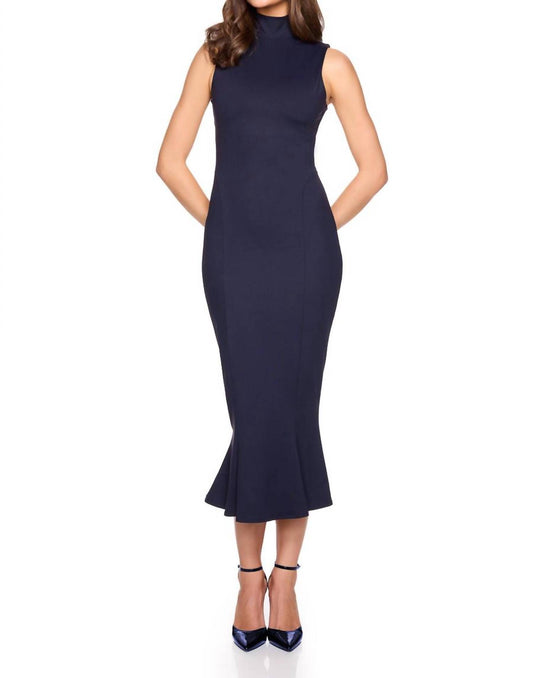 Susana Monaco - Mock Neck Sleeveless Midi Dress