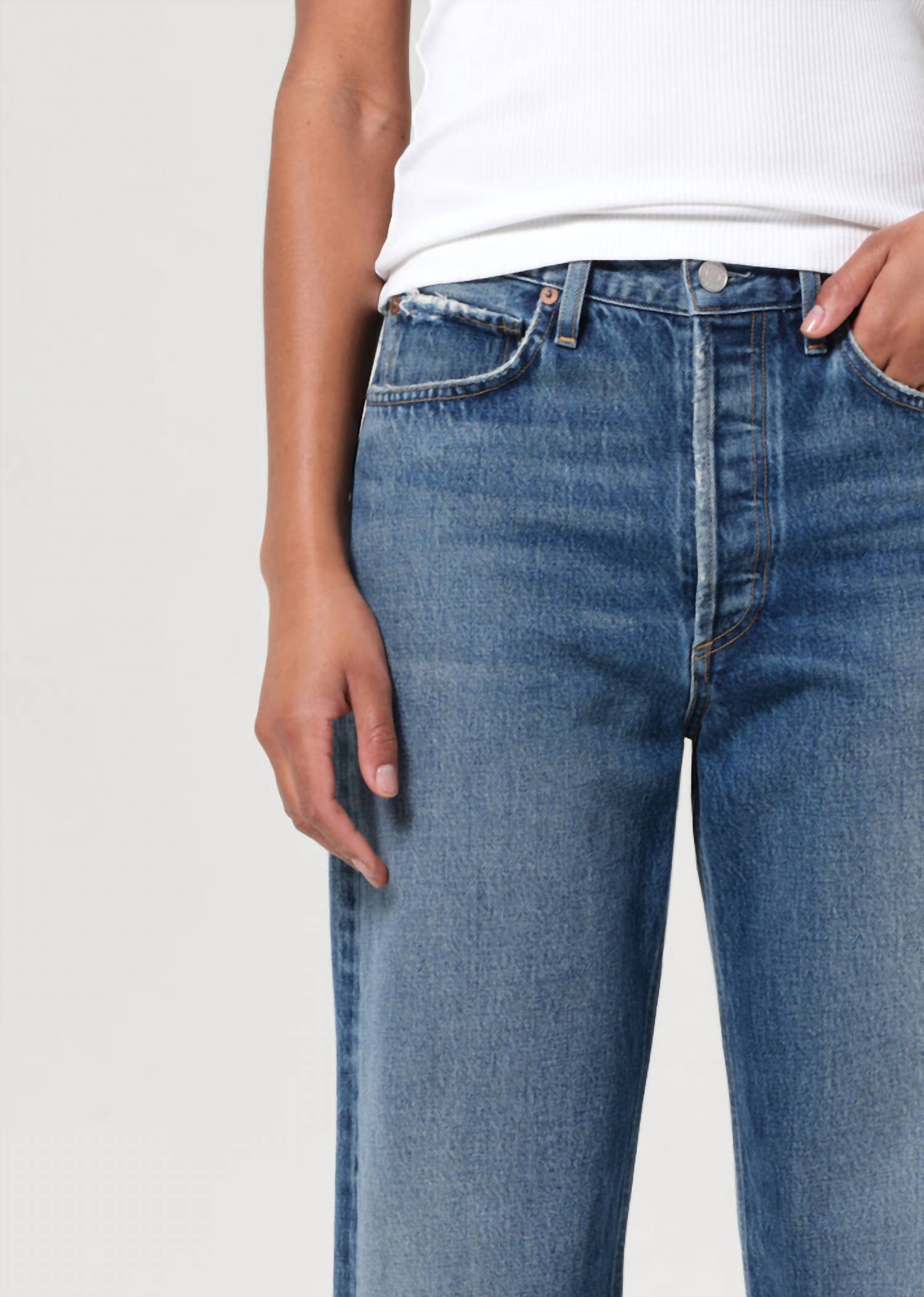 Agolde - 90's Mid Rise Straight Leg Jeans