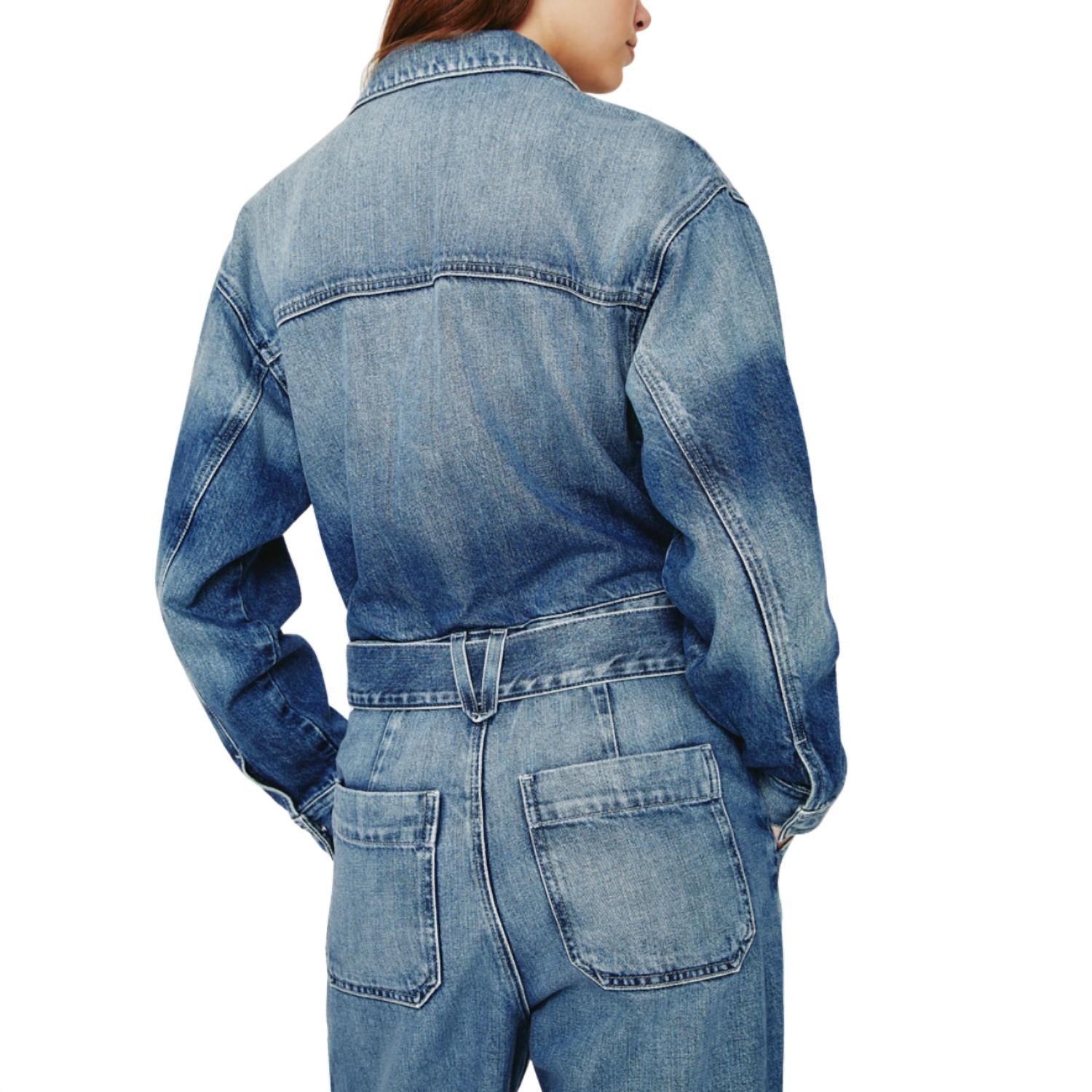 AG Jeans Women's Ryleigh Jumpsuit in denim - women's pants - alternate view