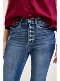 Judy Blue - Hi-rise Button Fly Skinny Jeans