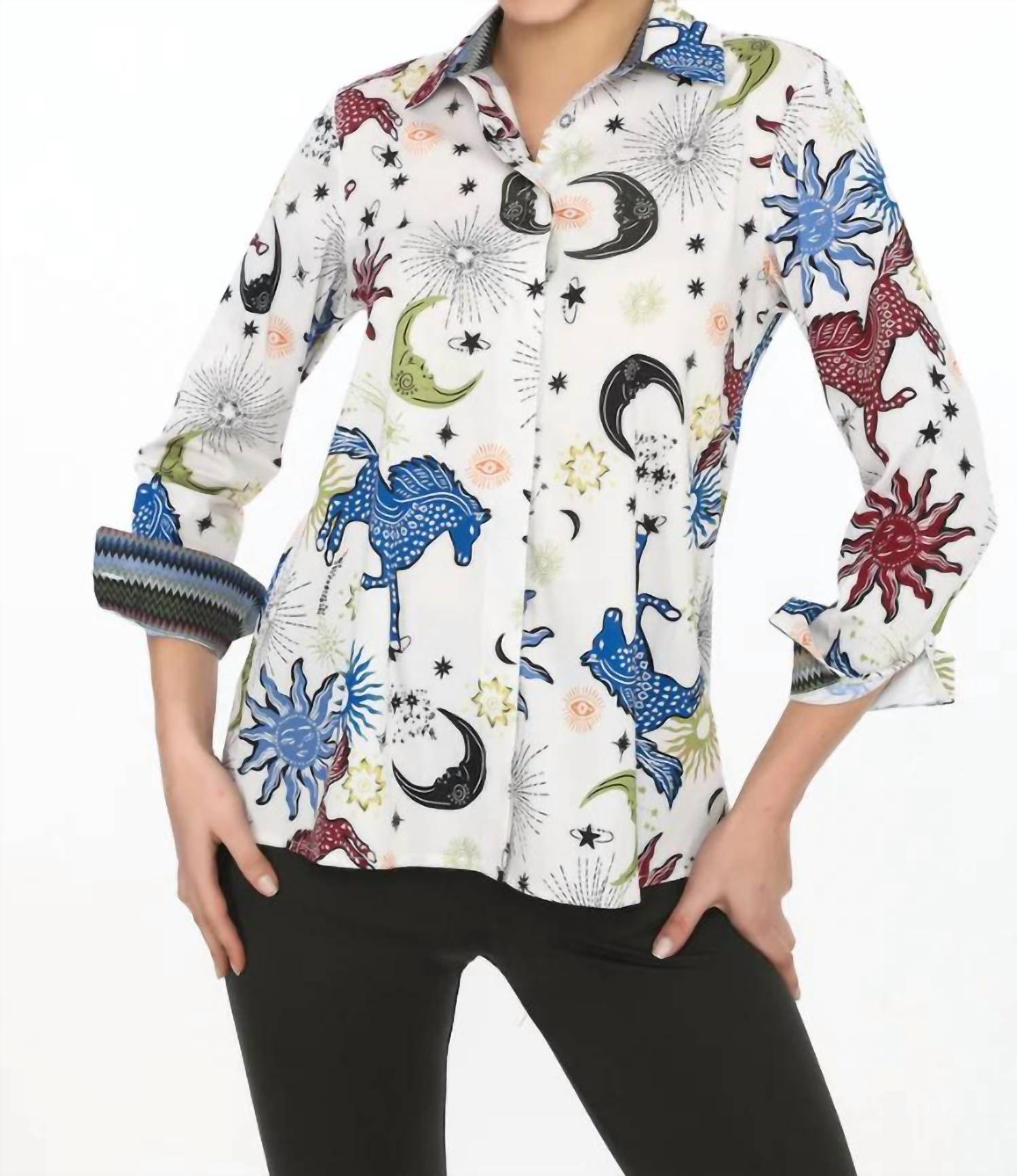 Isle By Melis Kozan - Rialto Collared Button Down Shirt