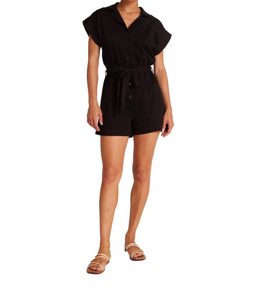 Bella Dahl - NOTCHED COLLAR ROMPER