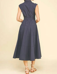 Pinch - Button Down Sleeveless Midi Dress